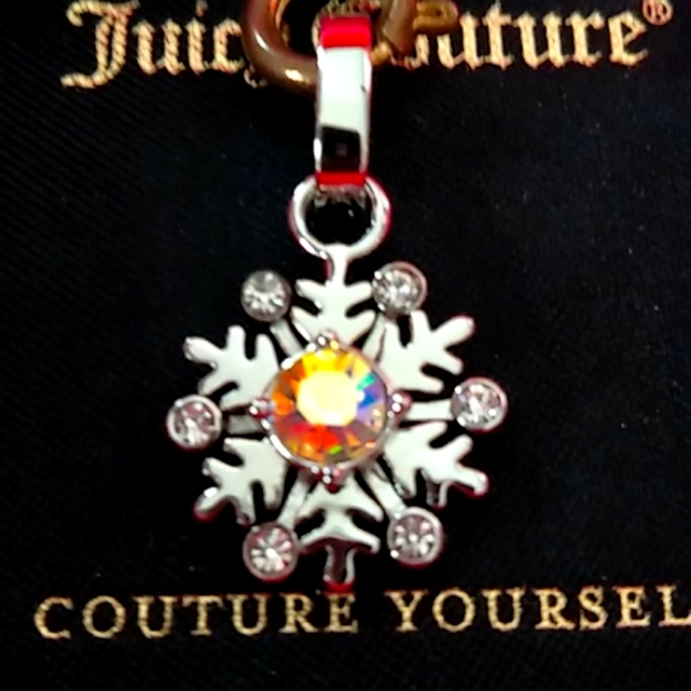 Juicy Couture Pendant w/Orange Crystal NWT - Picture 3 of 7
